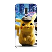 Чехол с Пикачу на Meizu 15 Plus – Пикачу в городе