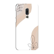 Силконовий чохол з принтом в квітах на Meizu 15 Plus (Нюдовий дизайн)