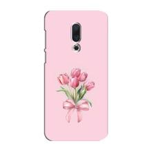 Чехол с розовым рисунком для Meizu 15 Plus – Букет цветов