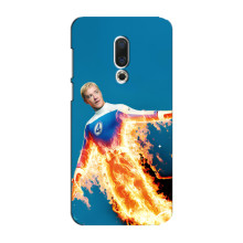 Чехол с принтом Фантастическая четверка для Meizu 15 Plus – Человек-Факел