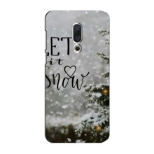 Новогодние, Праздничные Чехлы для Meizu 15 Plus - 2024 год – Let it snow