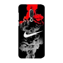 Силиконовый Чехол на Meizu 15 Plus с картинкой Nike (Nike дым)