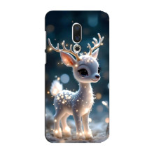 Яскравий чохол для Meizu 15 Plus з Зимові Оленята – Блискуче оленятко