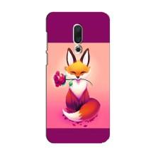 Чехлы с картинкой Лисички для Meizu 15 (VPrint) (Лисичка с розочкой)