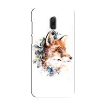 Чехлы с картинкой Лисички для Meizu 15 (VPrint) (Лисичка в цветочках)