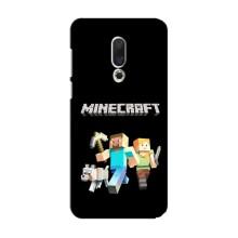 Чехол Майнкрафт на Meizu 15 (AlphaPrint) Minecraft (герои Minecraft)
