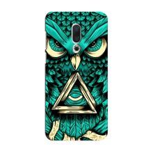 Чехол с птицами на Meizu 15 (VPrint) (Сова с глазом)