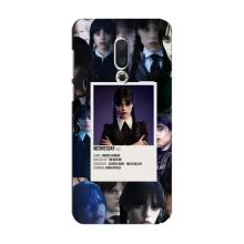Чехлы Венсдей на Meizu 15 Уэнсдей (AlphaPrint) (коллаж Уэнздей)