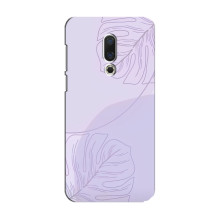 Чохол квітковий дизайн для Meizu 15 – Монстера фіолетова