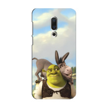 Чехол с мультфильмом Шрек на Meizu 15 – Шрек и осел