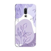 Силконовий чохол з принтом в квітах на Meizu 15 – Фіолетовий дизайн