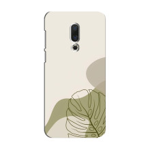 Силконовий чохол з принтом в квітах на Meizu 15 – Монстера зелена