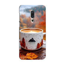 Чехол с уникальным дизайном «Осень с кофе» для Meizu 15 – Кофе на природе