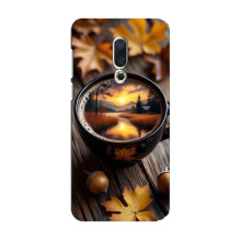 Чехол с уникальным дизайном «Осень с кофе» для Meizu 15 – Тёмный кофе