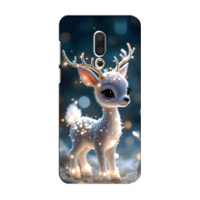 Яркий чехол для Meizu 15 с Зимними Оленятами – Блистающий оленёнок