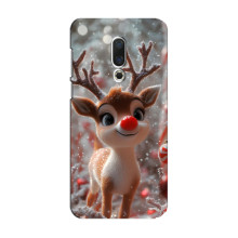 Яркий чехол для Meizu 15 с Зимними Оленятами