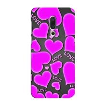 Чехлы для любимой на Мейзу 16 Плюс (VPrint) (Pink hearts)