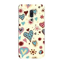 Чехлы для любимой на Мейзу 16 Плюс (VPrint) (Сердечки)