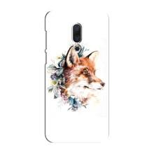 Чехлы с картинкой Лисички для Meizu 16 Plus (VPrint) (Лисичка в цветочках)