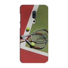Чохли з прінтом Спортивна тематика для Meizu 16 Plus – Ракетки теніс