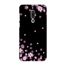 Чохол для Мейзу 16 Плюс - з принтом (Дизайнерські) (AlphaPrint) (Квіти маленькі)