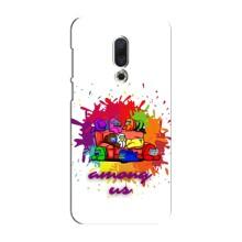 Чехол Амонг Ас для Meizu 16 Plus (AlphaPrint) (Яркий АмонгАс)