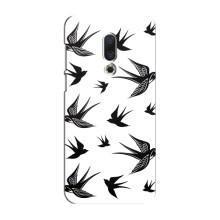 Чехол с птицами на Meizu 16 Plus (VPrint) (Ласточки)