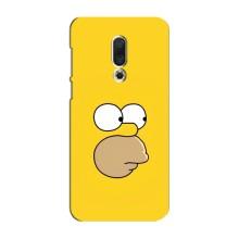 Чехол с Симпсонами для Meizu 16 Plus (VPrint) (Гомер)