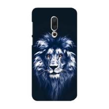 Чехол со Львом для Meizu 16 Plus (VPrint) (Синий Лев)