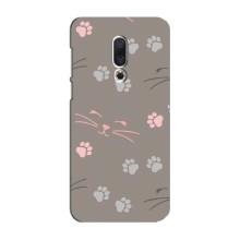 Чохол з малюнком кіт на Meizu 16 Plus – Лапи і вуса