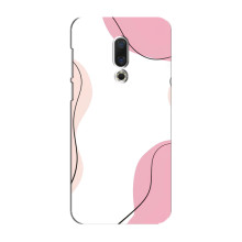 Чохол квітковий дизайн для Meizu 16 Plus – Рожевий фон