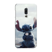 Чохол з малюнком Стіч для Meizu 16 Plus – Стіч з квіткою