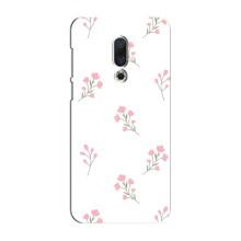 Чехол с розовым рисунком для Meizu 16 Plus – Розовые цветы