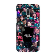 Чехол Гра в кальмара для Meizu 16 Plus – Коллаж игры кальмара