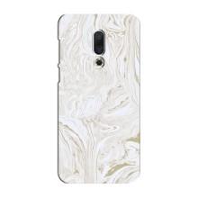 Мраморный чехол на Meizu 16 Plus (VPrint) (Белый мрамор)