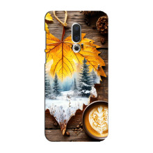 Чохол з унікальним дизайном 'Осінь з кавою' для Meizu 16 Plus – Осінньо-зимове кава