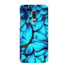 Силиконовый бампер с картинкой животных для Meizu 16 Plus (Крылья бабочек)