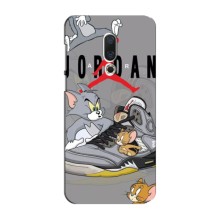 Силиконовый Чехол Nike Air Jordan на Мейзу 16 Плюс (Air Jordan)
