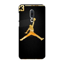 Силиконовый Чехол Nike Air Jordan на Мейзу 16 Плюс (Джордан 23)