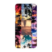 Силиконовый чехол с КАРТИНКАМИ лето для Meizu 16 Plus (AlphaPrint) (Летний отпуск)
