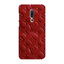 Текстурный Чехол Louis Vuitton для Мейзу 16 Плюс (Красный ЛВ)