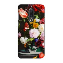 Бренднові Чохли для Meizu 16th - (PREMIUMPrint) (Nike цветы)