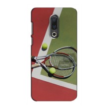 Чехлы с принтом Спортивная тематика для Meizu 16th (Ракетки теннис)