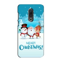 Рождественские Чехлы для Meizu 16th (VPrint) (Merry Christmas)