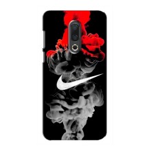 Силиконовый Чехол на Meizu 16th с картинкой Nike (Nike дым)