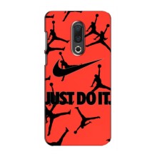 Силиконовый Чехол Nike Air Jordan на Мейзу 16 тч – Just Do It
