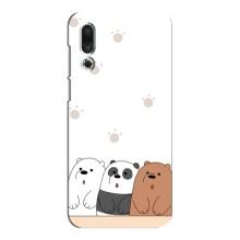 Чехлы с изображением разных животных для Meizu 16s (Удивленные медвеженки)