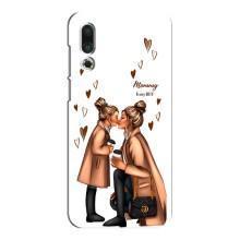 Чехол с печатью для Meizu 16s - (Мама с ребенком) (AlphaPrint) (Дочка и мама)
