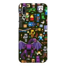 Чехол Майнкрафт на Meizu 16s (AlphaPrint) Minecraft (Коллаж Майнкрафт)