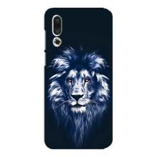 Чехол со Львом для Meizu 16s (VPrint) (Синий Лев)